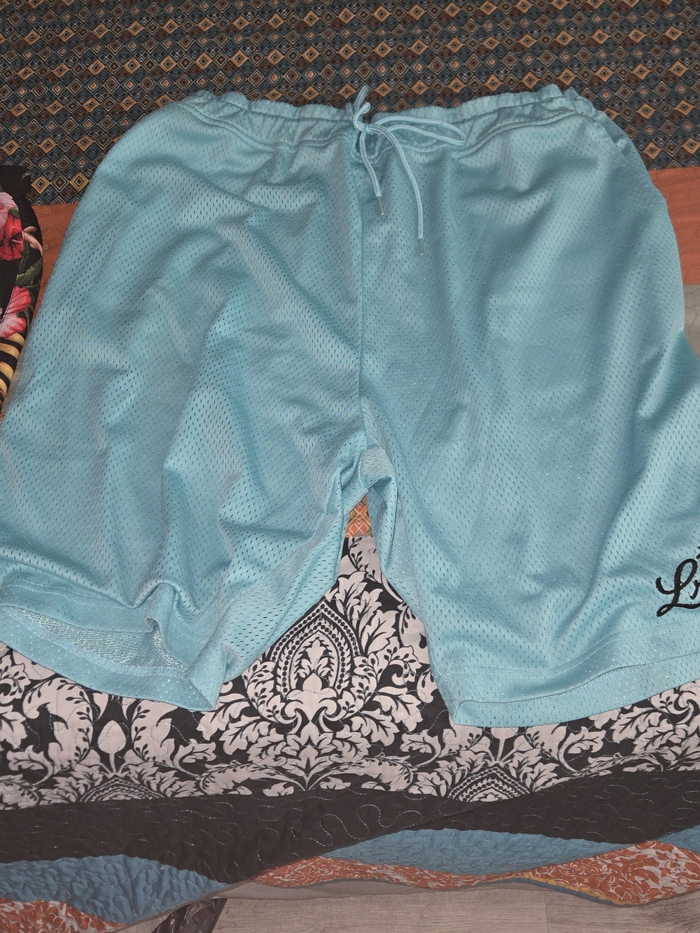Lrg Light Blue Athletic Mesh Shorts